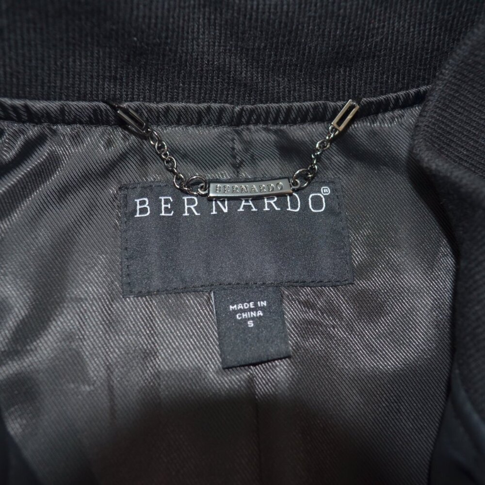 Bernardo Black Vegan Leather Jacket, Size Small - NWT - Picture 7 of 13